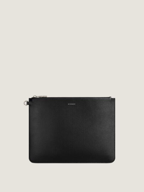 Givenchy LARGE GIVENCHY POUCH IN 4G CLASSIC LEATHER