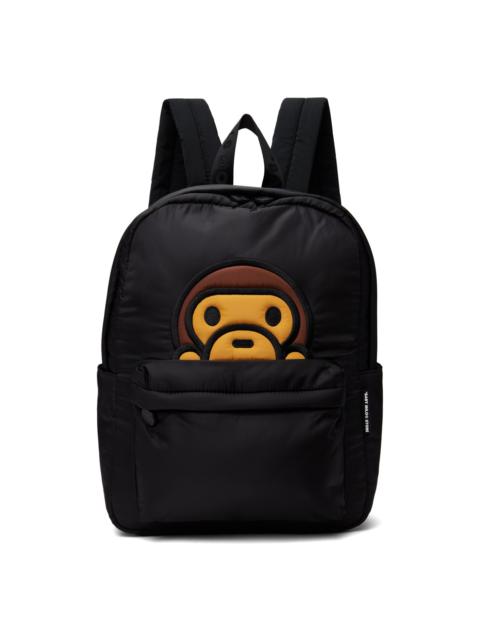 A BATHING APE® Black Baby Milo Medium Backpack