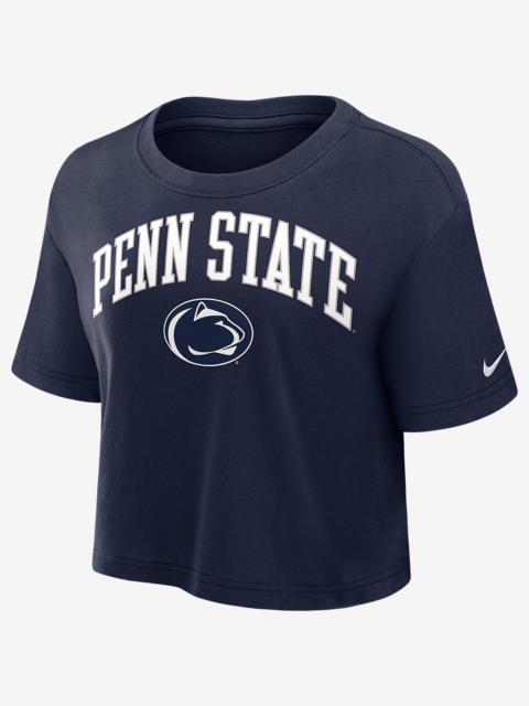 Nike Penn State Athletic Prep Arch Women's Nike Dri-FIT College Cropped T-Shirt