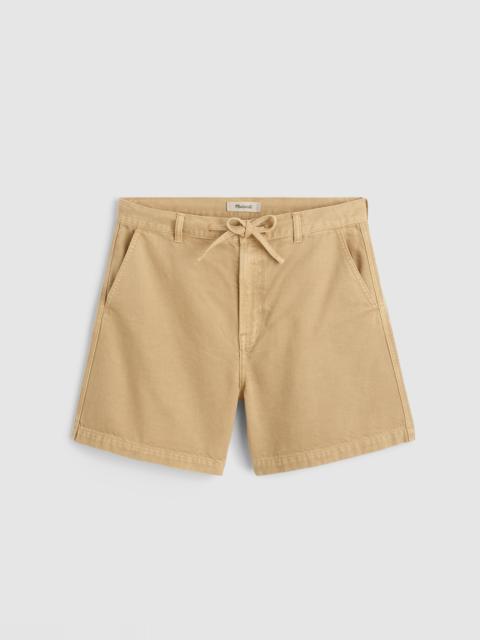 Madewell The Drawstring Short in Airy Denim