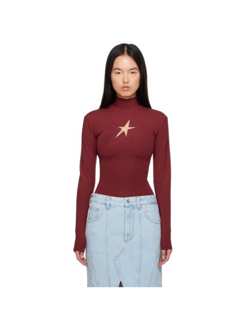 MUGLER Red Star Turtleneck