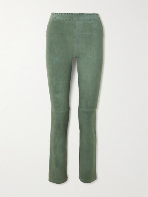 STOULS Jp Paneled Suede Flared Pants