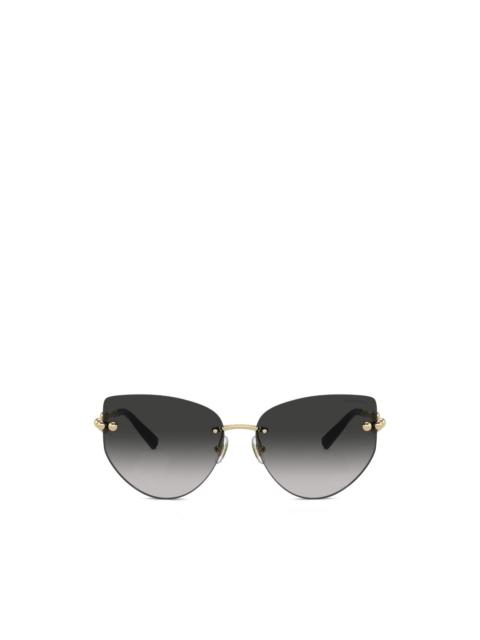 Tiffany & Co. cat-eye rimless sunglasses