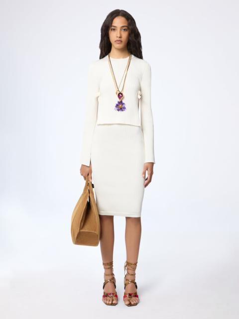 NINA RICCI Ribbed Sweater With Bows