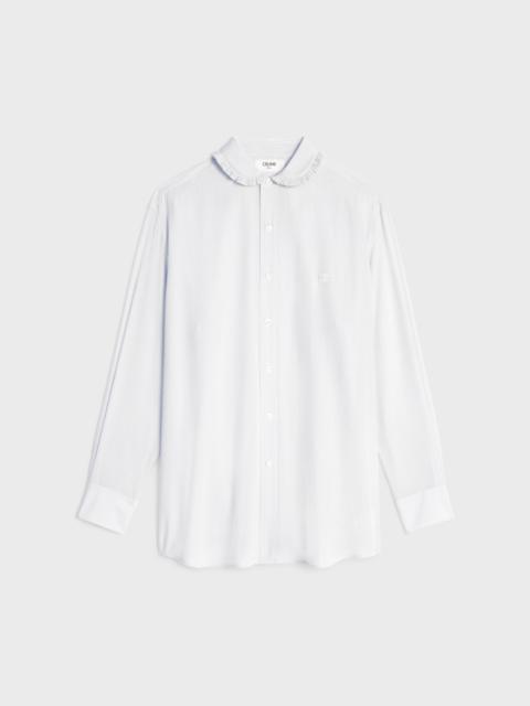 CELINE boyfriend shirt in striped silk fabric