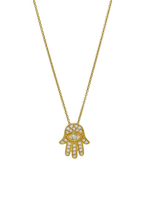 ROBERTO COIN Women's Tiny Treasures Diamond & 18K White Gold Hamsa Pendant Necklace - Yellow Gold