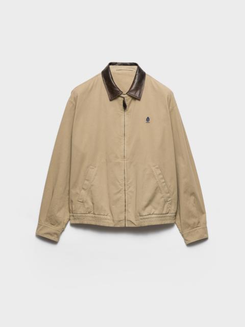 Prada Cotton jacket with leather details