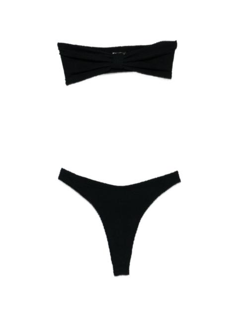 Hunza G strapless bikini