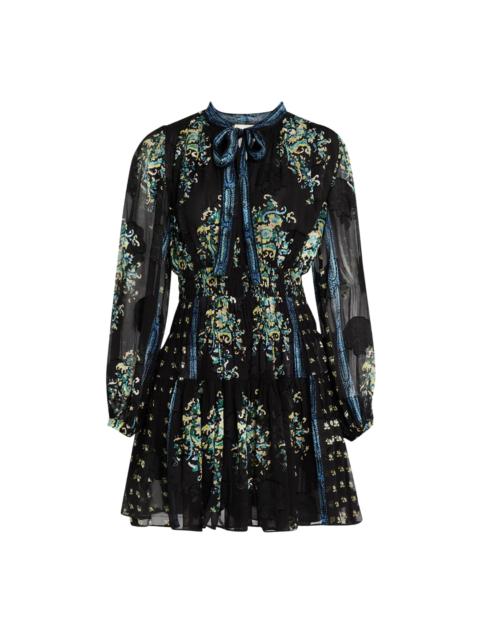 ULLA JOHNSON Maris Necktie Mini Dress