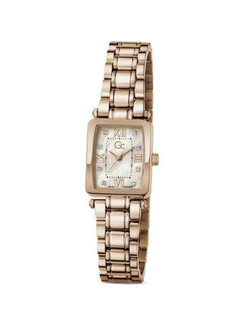 GUESS USA GC rectangular-case 21mm watch