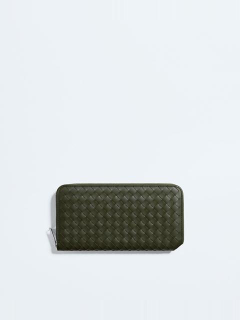Bottega Veneta Intrecciato Piccolo Zip-Around Wallet