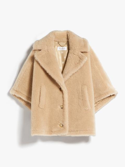 Max Mara Teddy fabric short cloak