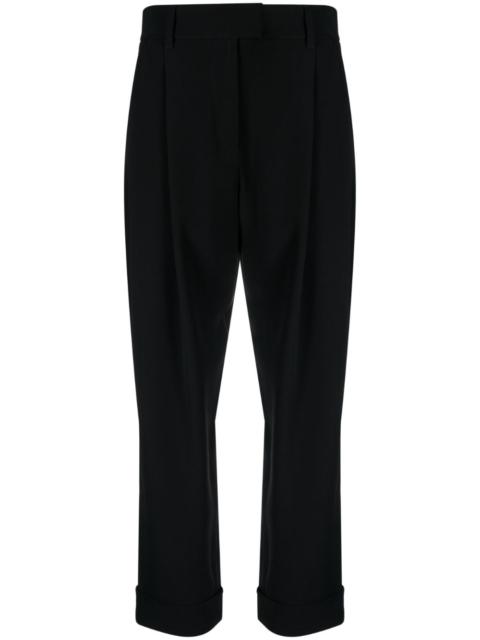Brunello Cucinelli tapered high-waisted trousers