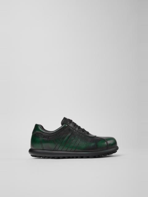 CAMPER Pelotas Black Leather Shoes for Women.