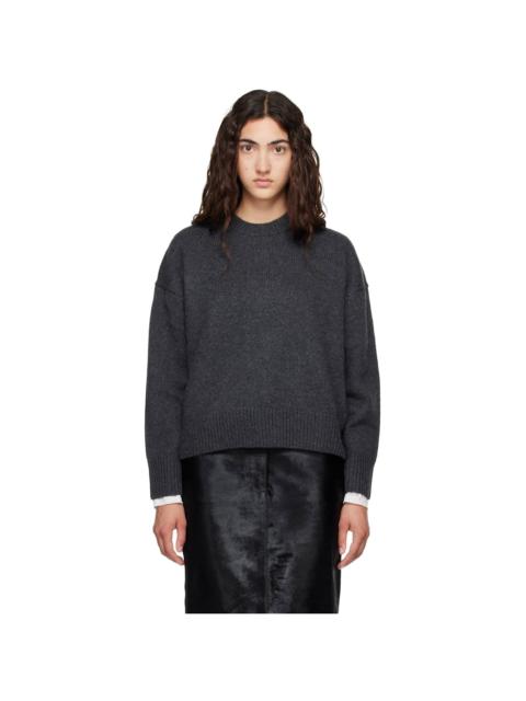 Loulou de Saison Gray PIA LDS Oversized Sweater