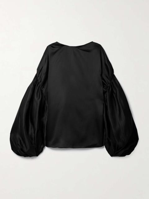KHAITE Quico oversized silk blouse