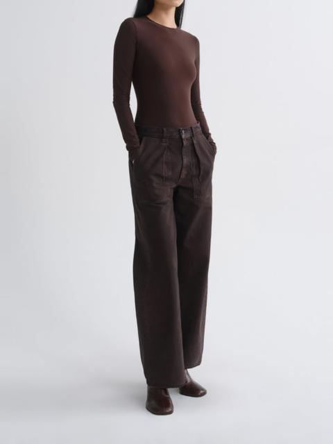 AGOLDE LOW CURVE UTILITY JEAN PETITE 29" IN DEEP ROAST