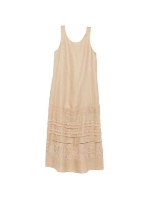 WEEKEND Max Mara lace-insert midi dress