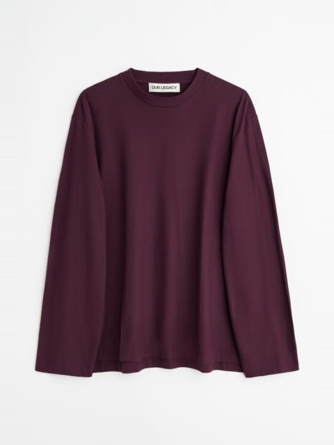 Our Legacy Box Longsleeve Damson High Twist Jersey