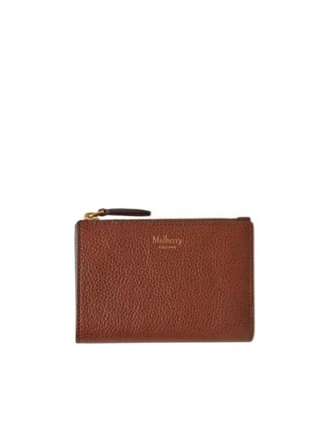 Continental bi-fold leather wallet