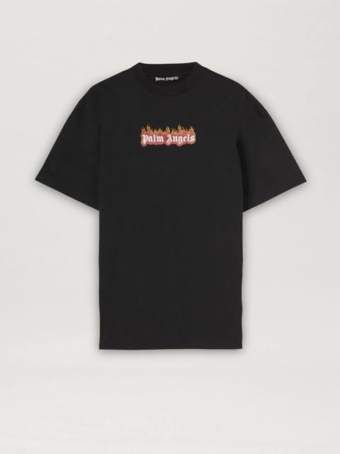 GARMENT DYE BURNING LOGO CLASSIC TEE