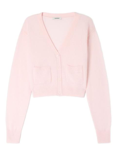Sandro V-neck cropped cardigan