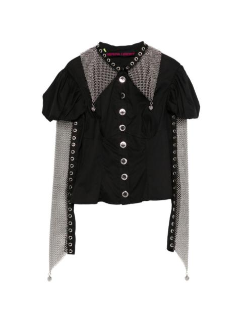 Chopova Lowena Titan chain buttoned shirt