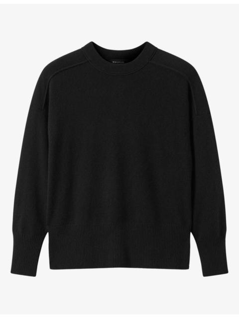 WHISTLES Round-Neck Knitted Cashmere Jumper