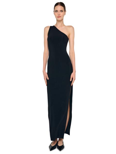 NORMA KAMALI ONE SHOULDER LONG DRESS W/ SIDE SLIT