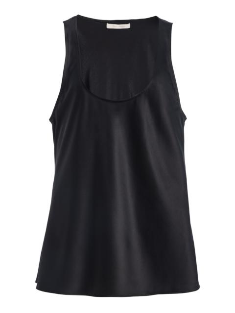 Favorite Daughter The Clean Cut Silk-Blend Tank Top