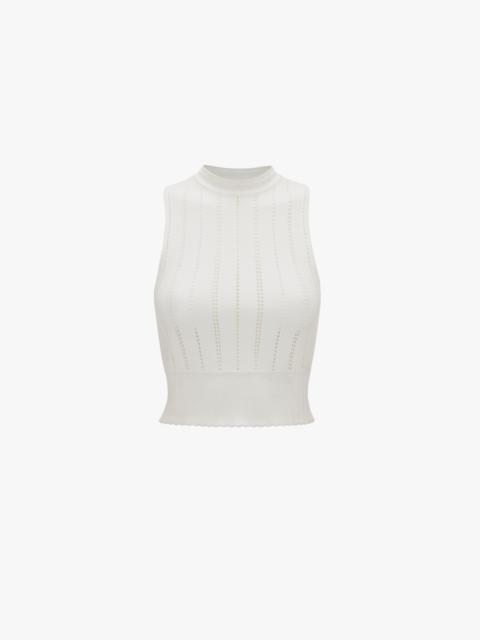 Victoria Beckham Sleeveless Top In White