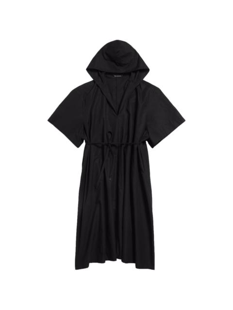 hooded oversized dress