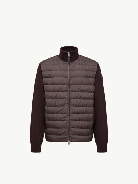 Moncler Padded Wool & Cashmere Zip-Up Cardigan