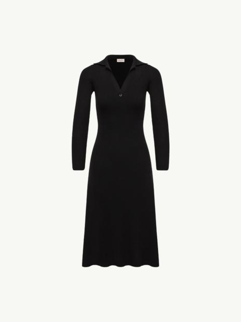 Moncler Wool Blend Knee-Length Polo Dress