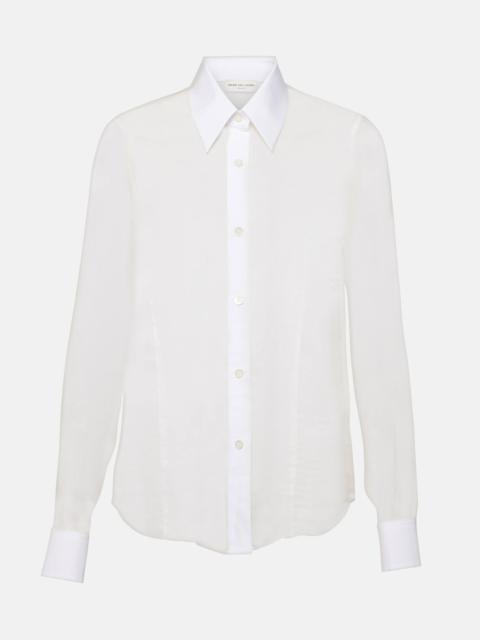 Silk and cotton shirt