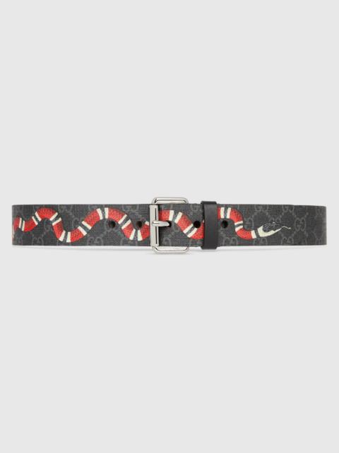GG belt with Kingsnake print