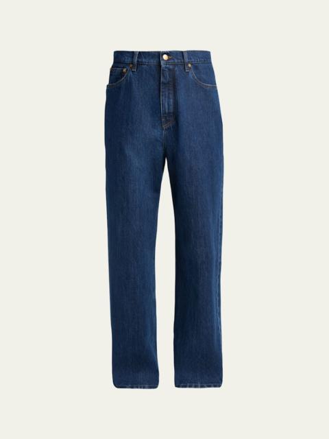 Jil Sander Men's Straight-Leg Denim Trousers