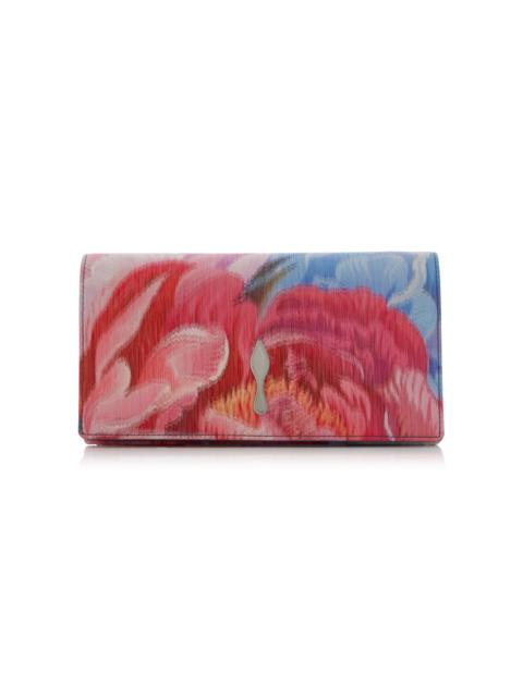 Christian Louboutin Bettina Peony-Printed Clutch multi