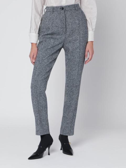 Dolce & Gabbana Wool-blend dotted trousers