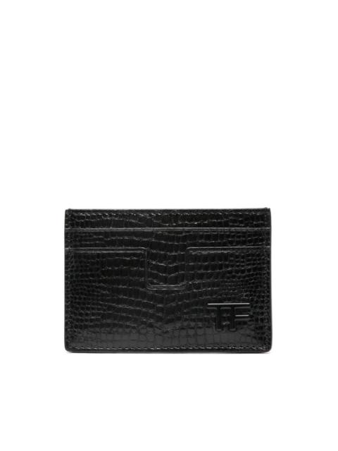 TOM FORD lizard-skin effect cardholder