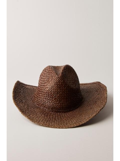 FREE PEOPLE Beachside Rafia Cowboy Hat