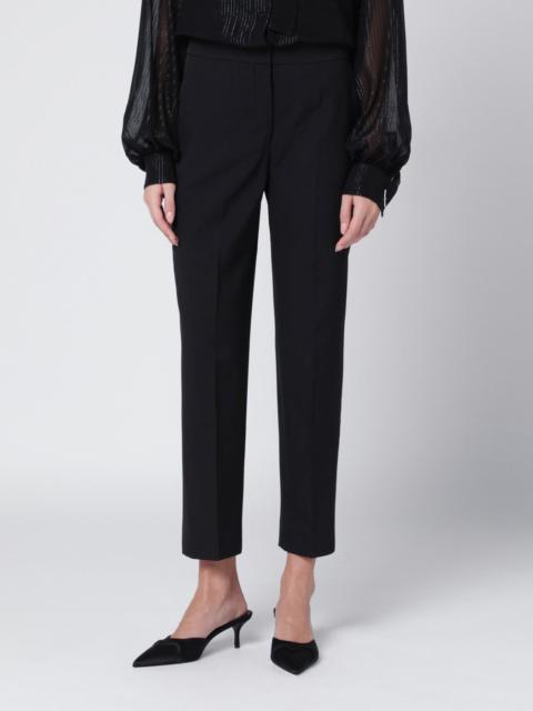 'S Max Mara Black slim gabardine trousers