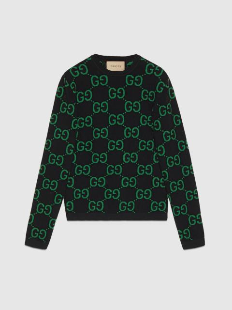 GG wool jacquard sweater