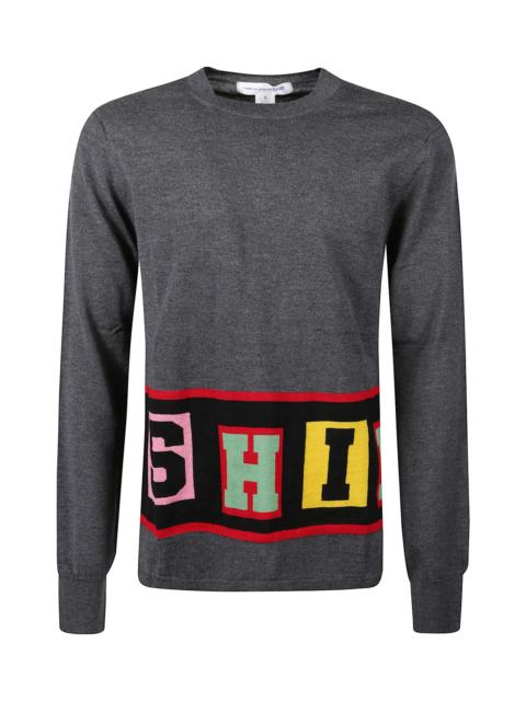 Comme Des Garçons Crew Neck Sweater With Writing