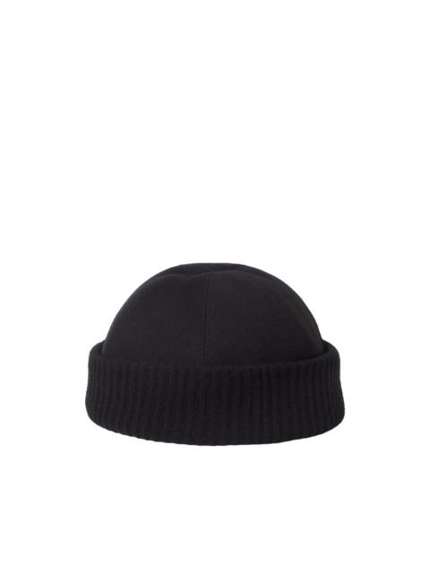 Loro Piana cashmere ribbed-trim beanie hat
