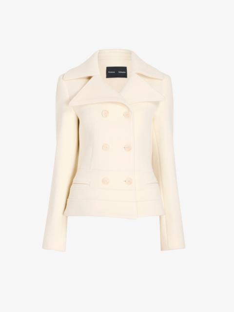Proenza Schouler Romane Jacket in Compact Melton Wool