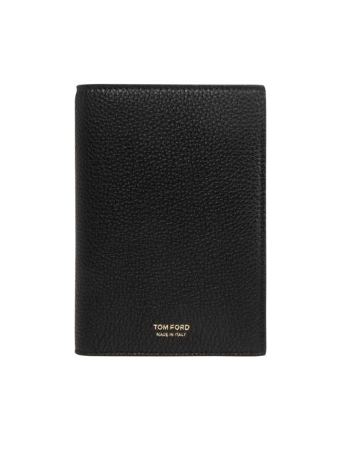 TOM FORD SOFT GRAIN LEATHER T LINE PASSPORT HOLDER