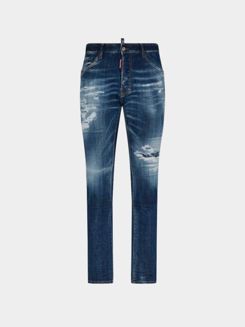DARK RIPPED CAST WASH COOL GUY JEANS