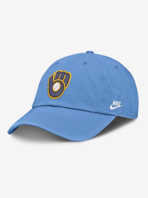 Nike Milwaukee Brewers Cooperstown Club Men’s Nike MLB Adjustable Hat