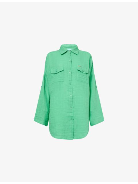 MELISSA ODABASH Elena Loose-Fit Cotton Shirt